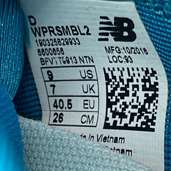 New Balance Vazee Shoes Womens Size 9 D Blue Running Comfort Walking Sneakers - Picture 8 of 8